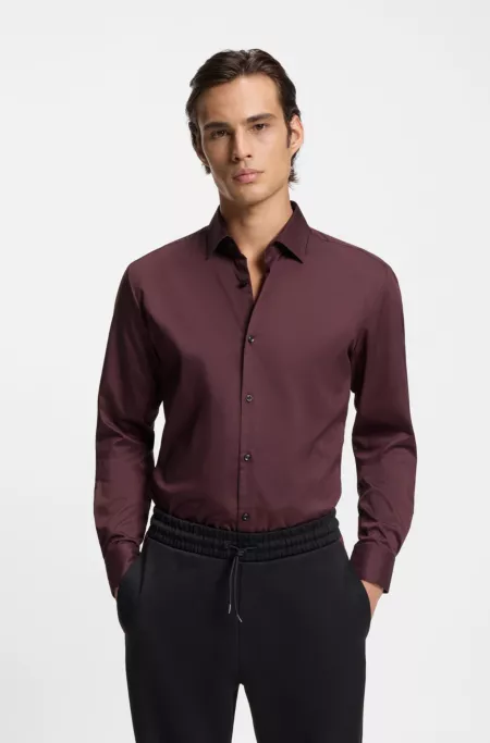 Chemise Slim en twill stretch