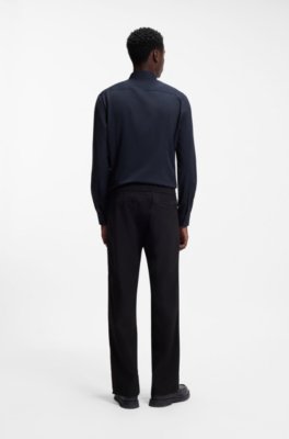 Hugo Slim-fit shirt in stretch twill kostymskjortor herr – bild 3