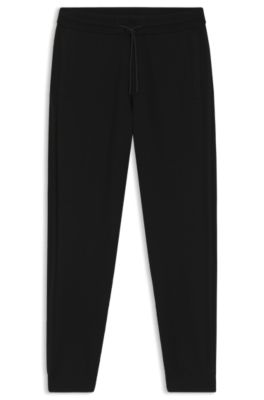 Knitted tracksuit bottoms in a regular fit, Black