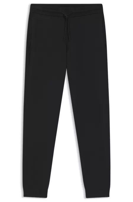 Knitted tracksuit bottoms in a regular fit