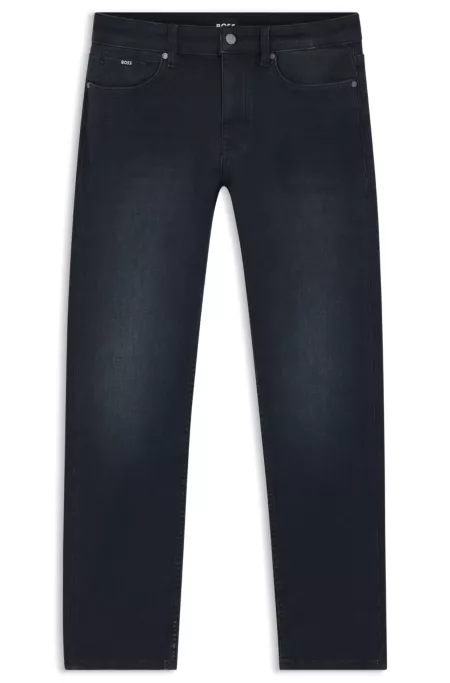 Delaware slim-fit jeans in blue knitted denim