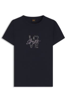 可愛い☆【HUGO】クロップド スリムフィットTシャツ 関税/送料込 HUGO - 【HUGO BLUE】クロップド丈Tシャツ (ホワイト