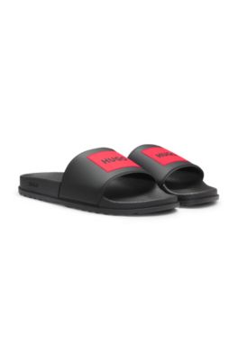 HUGO BOSS ボス スライドサンダル ラージロゴディテール HUGO BOSS (ヒューゴボス) ラージロゴディテール スライド