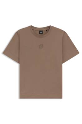 Mercerised-cotton T-shirt with Double B monogram