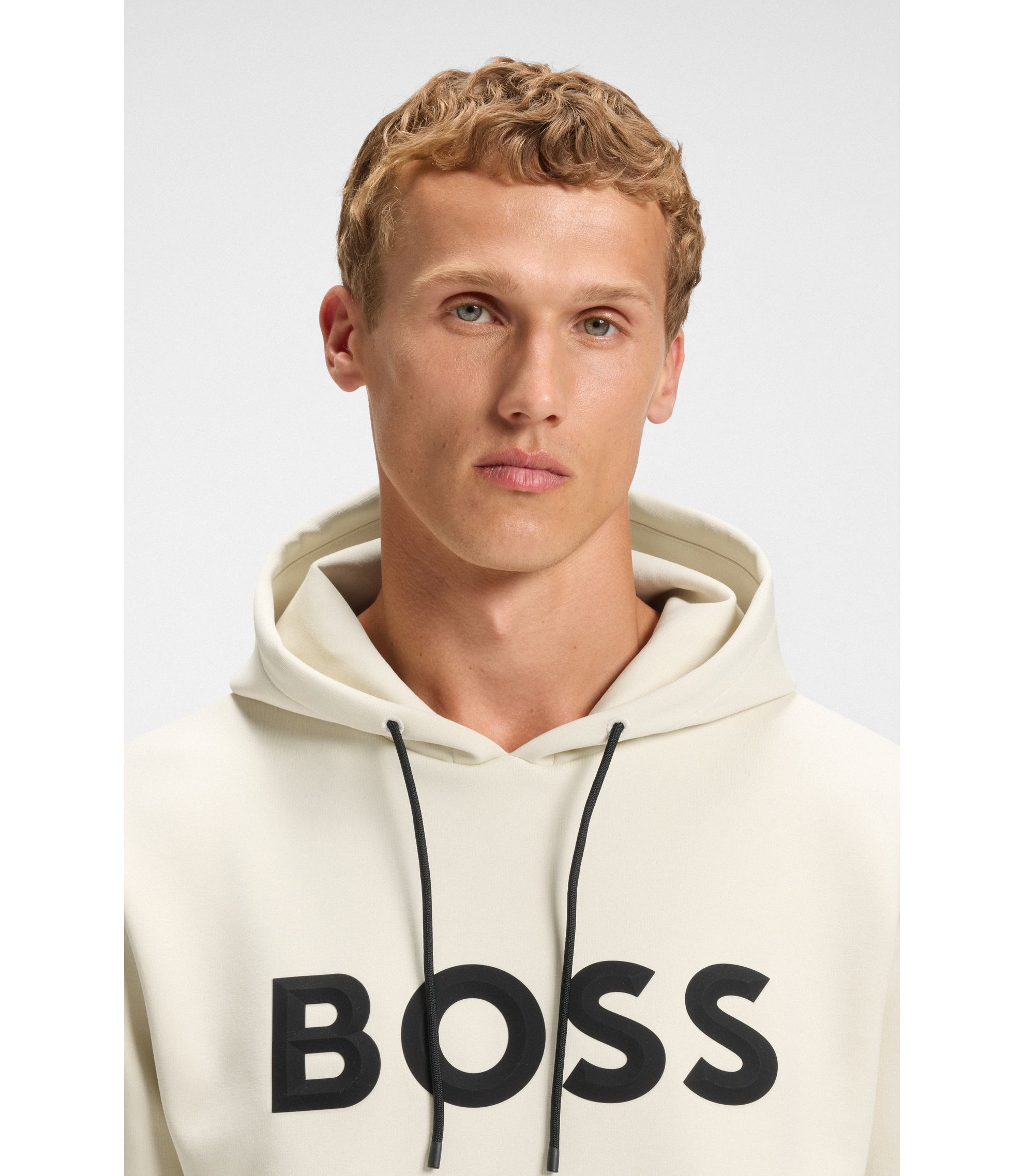 BOSS コットンブレンド セーター カラーブロック＆ロゴ BOSS - ドッグ セーター コットンブレンド - ブラック