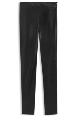 Boss Slim-fit leggings in faux leather dam – bild 4