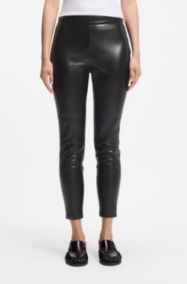 Slim-fit leggings in faux leather