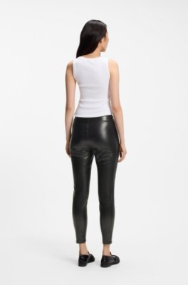 Boss Slim-fit leggings in faux leather dam – bild 2
