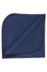 Pochette realizzata in Italia in cotone mélange, Blu