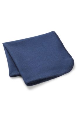 Pochette realizzata in Italia in cotone m&eacute;lange, Blu