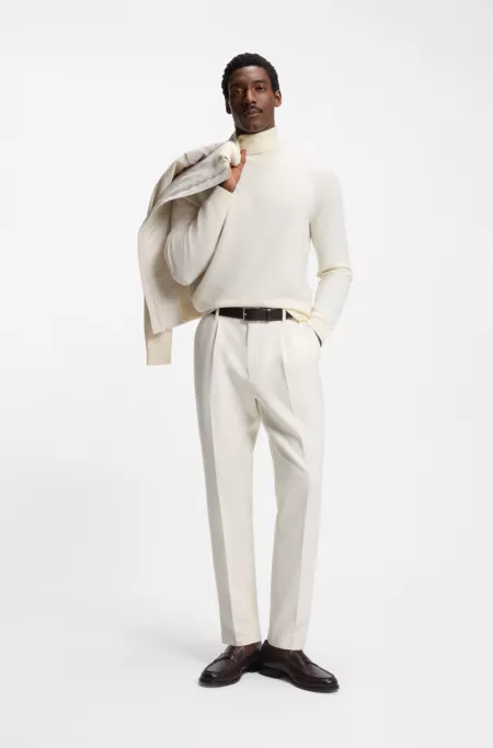 Tapered-fit trousers in stretch fabric