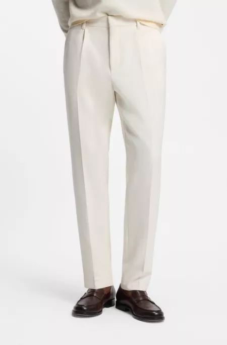 Tapered-fit trousers in stretch fabric