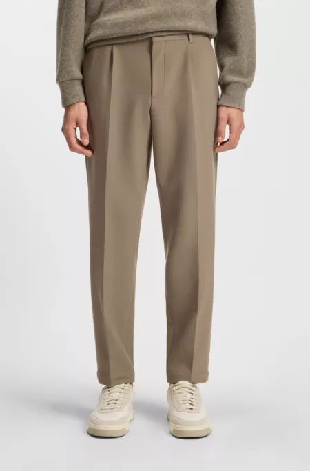 Tapered-fit trousers in stretch fabric