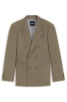Relaxed-fit blazer in stretch fabric