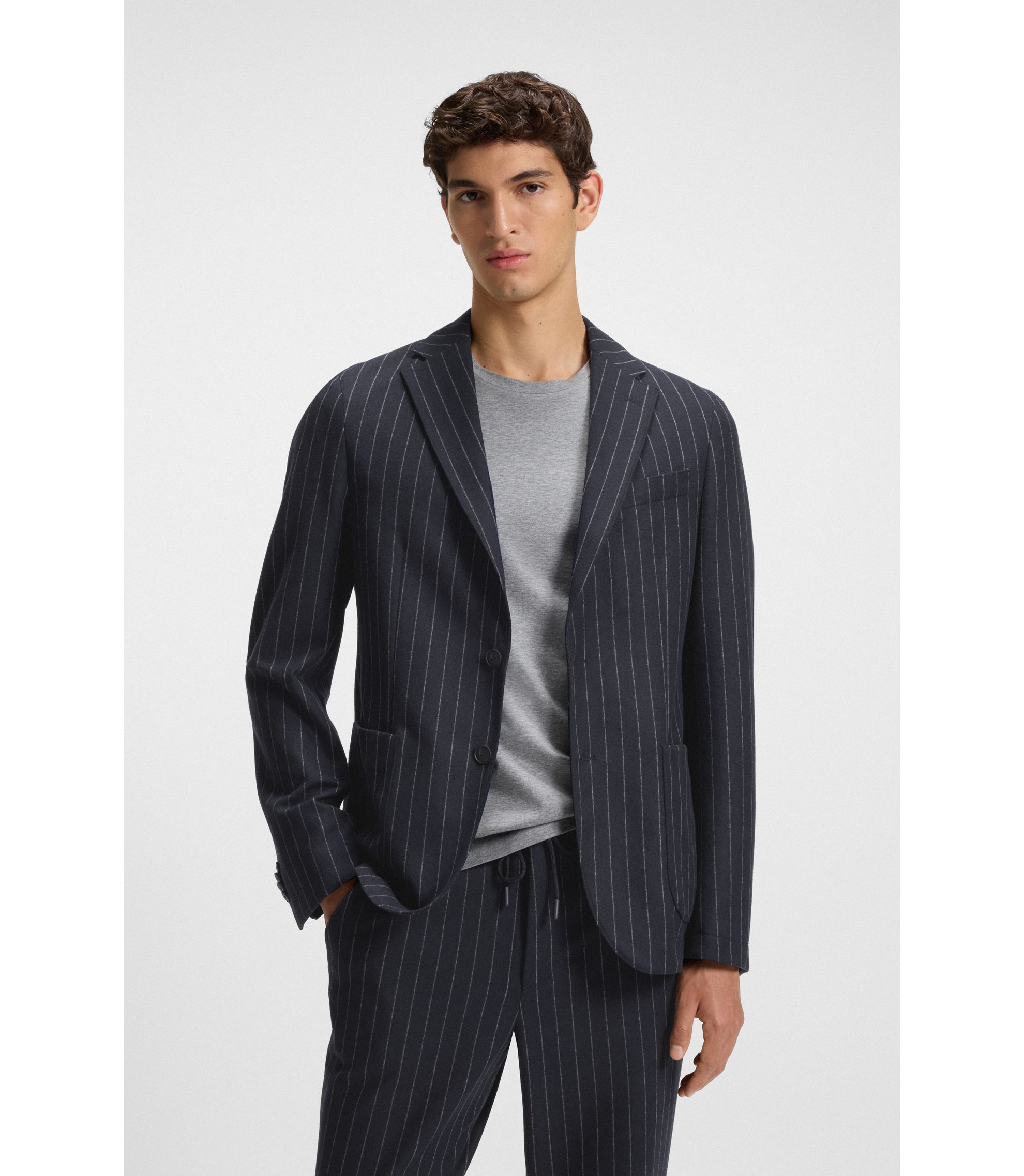 HUGO BOSS スーツ　セットアップ　シャドーチェック　ブラック　48 hbeu50551539_404_350?wid=1980&