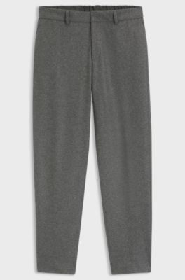 Formal trousers in performance flannel, Grey
