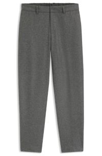 Formal trousers in performance flannel, Grey