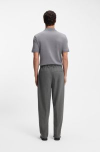 Formal trousers in performance flannel, Grey
