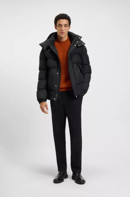 Water-repellent jacket with logo badge