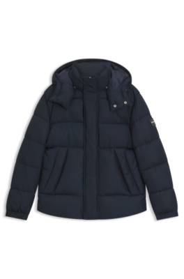 Water-repellent jacket with logo badge 1