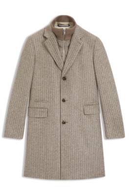 Slim-fit coat with detachable inner 1