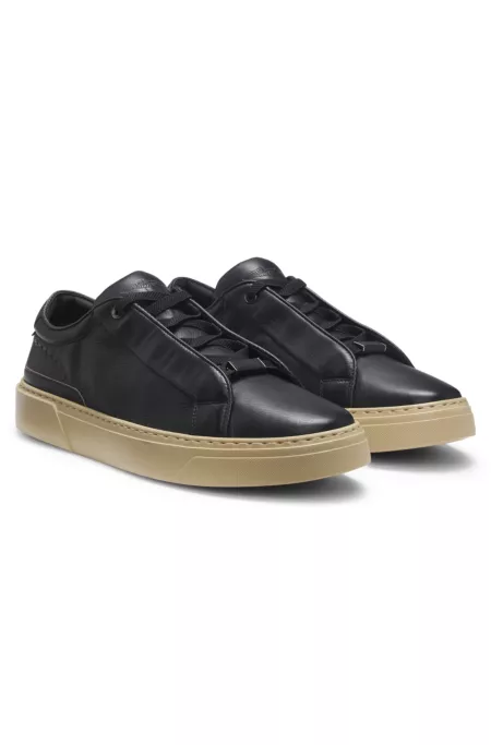 BOSS x ASTON MARTIN trainers in grained leather