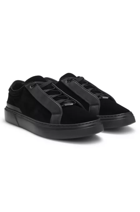 Gary trainers with leather trims