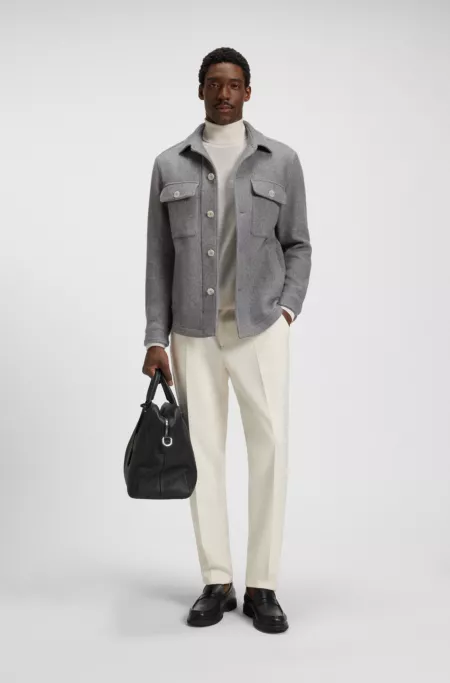 Surchemise Relaxed en tissu à chevrons