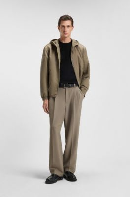 Mercerised-cotton T-shirt with Double B monogram, Black