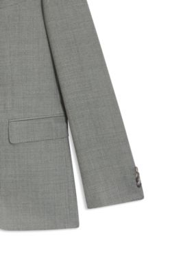 Abito due pezzi regular fit in tessuto elasticizzato a motivi, Argento