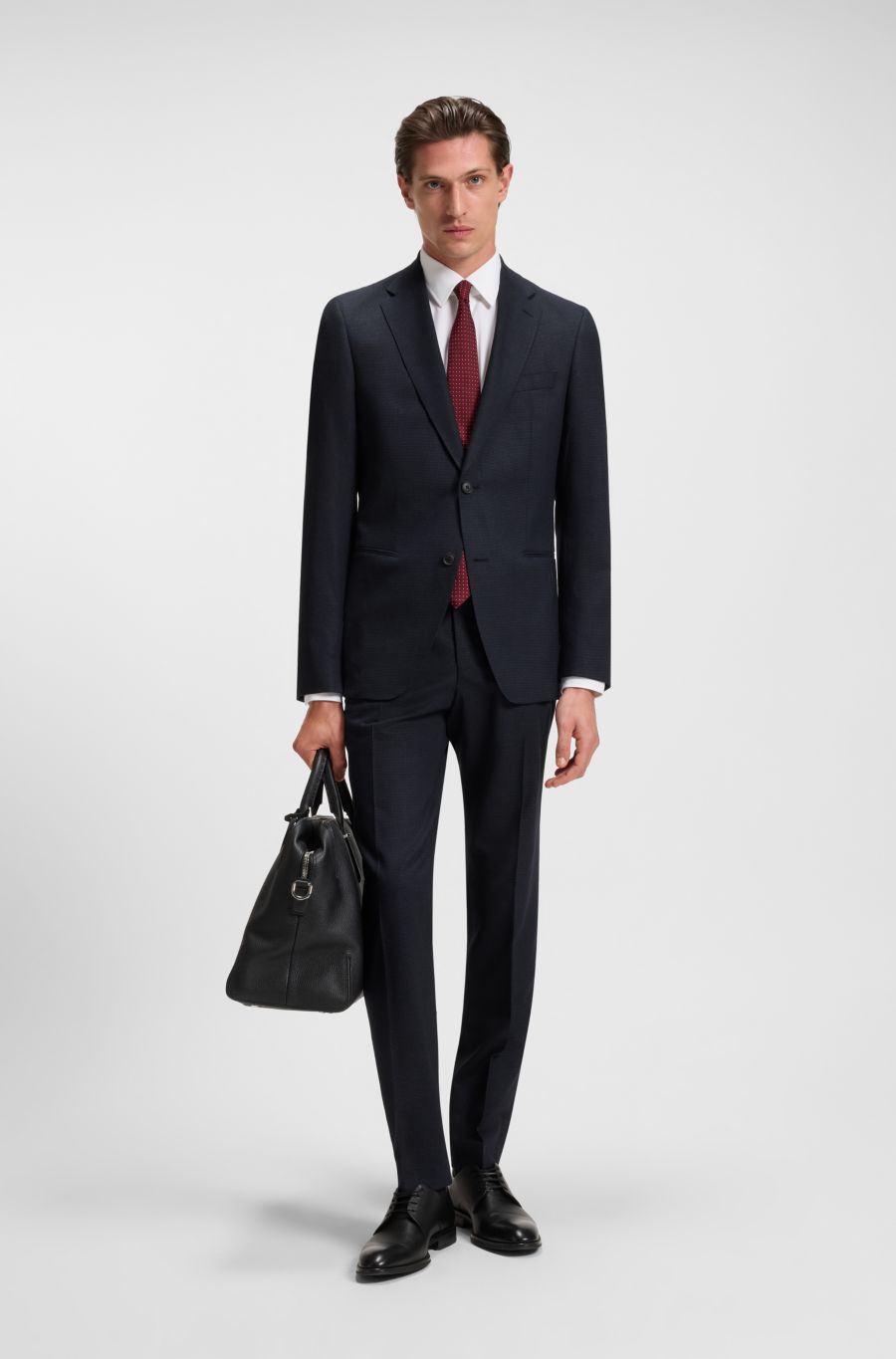 BOSS C-Huge 252 Wool Suit — Dark Blue