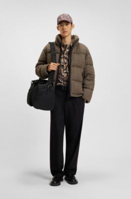 Lightweight holdall with 3D logo patch, Black