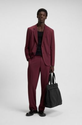 Tote-style backpack with 3D logo patch, Black