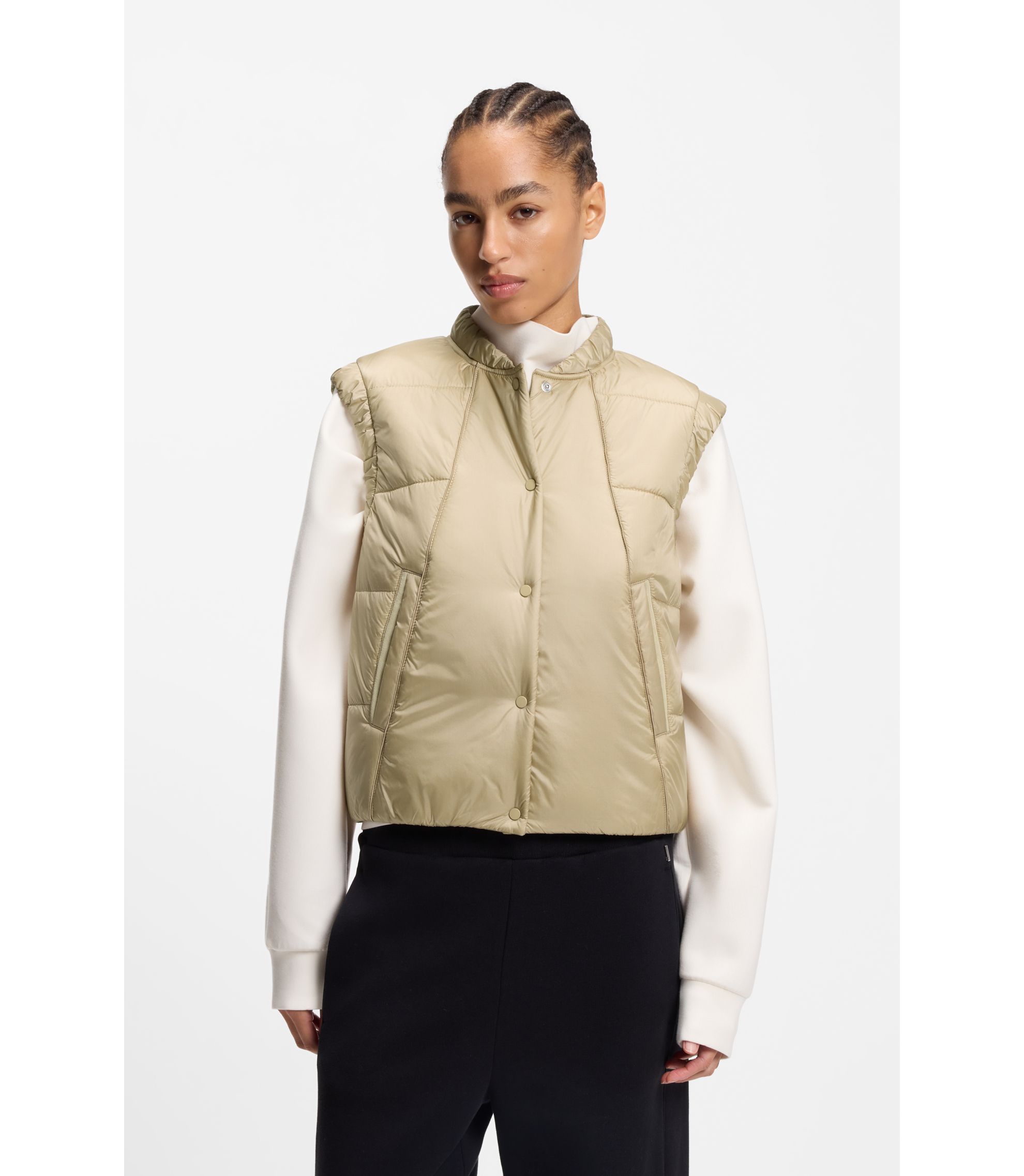 Wasserabweisende Weste mit Wattierung