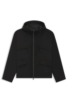 THE CHANGE HeiQ AeoniQ&trade; waterproof rain jacket , Black