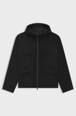 THE CHANGE HeiQ AeoniQ&trade; waterproof rain jacket , Black