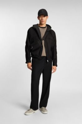 THE CHANGE HeiQ AeoniQ&trade; waterproof rain jacket , Black