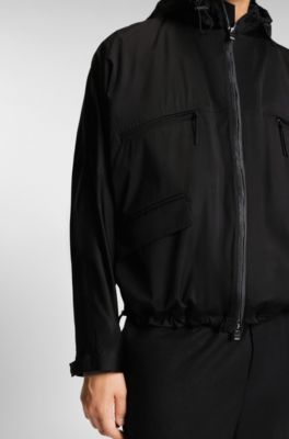 THE CHANGE HeiQ AeoniQ&trade; waterproof rain jacket , Black