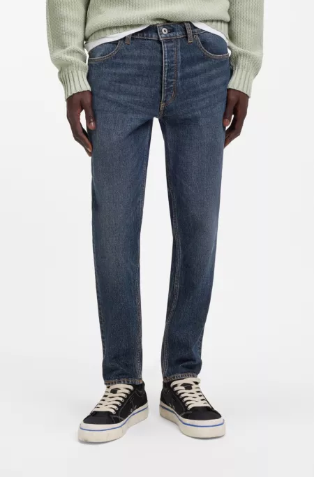 Jean fuselé en denim stretch bleu