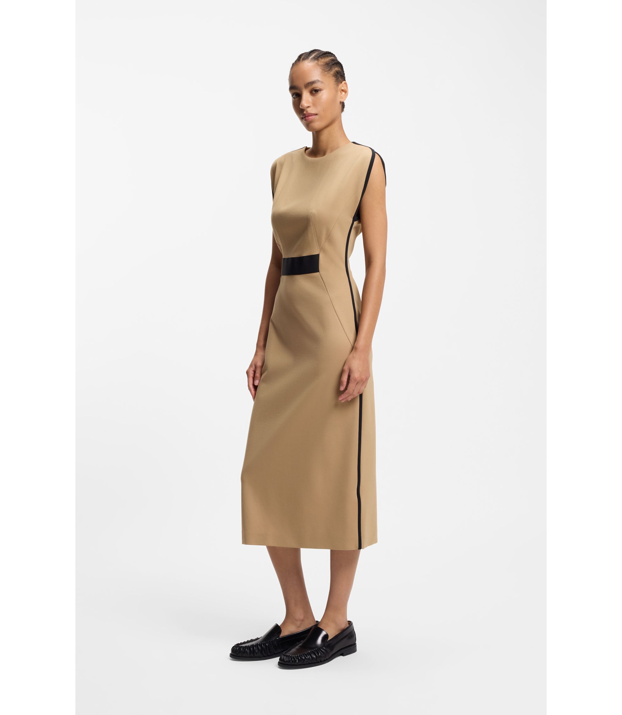 Kleid aus Stretch-Jersey mit Taillen-Detail