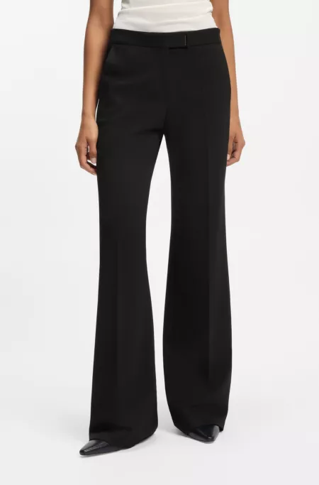 Relaxed-fit trousers in stretch jersey