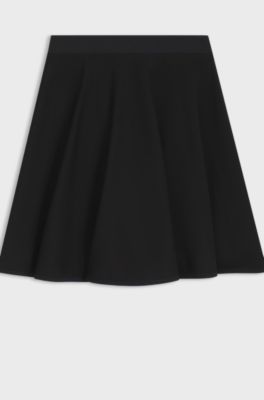 Mini skirt in stretch jersey, Black