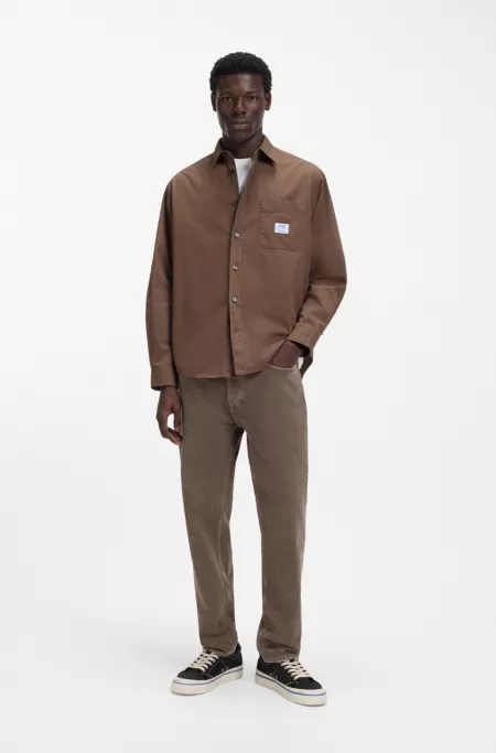 Regular-fit jeans in washed denim