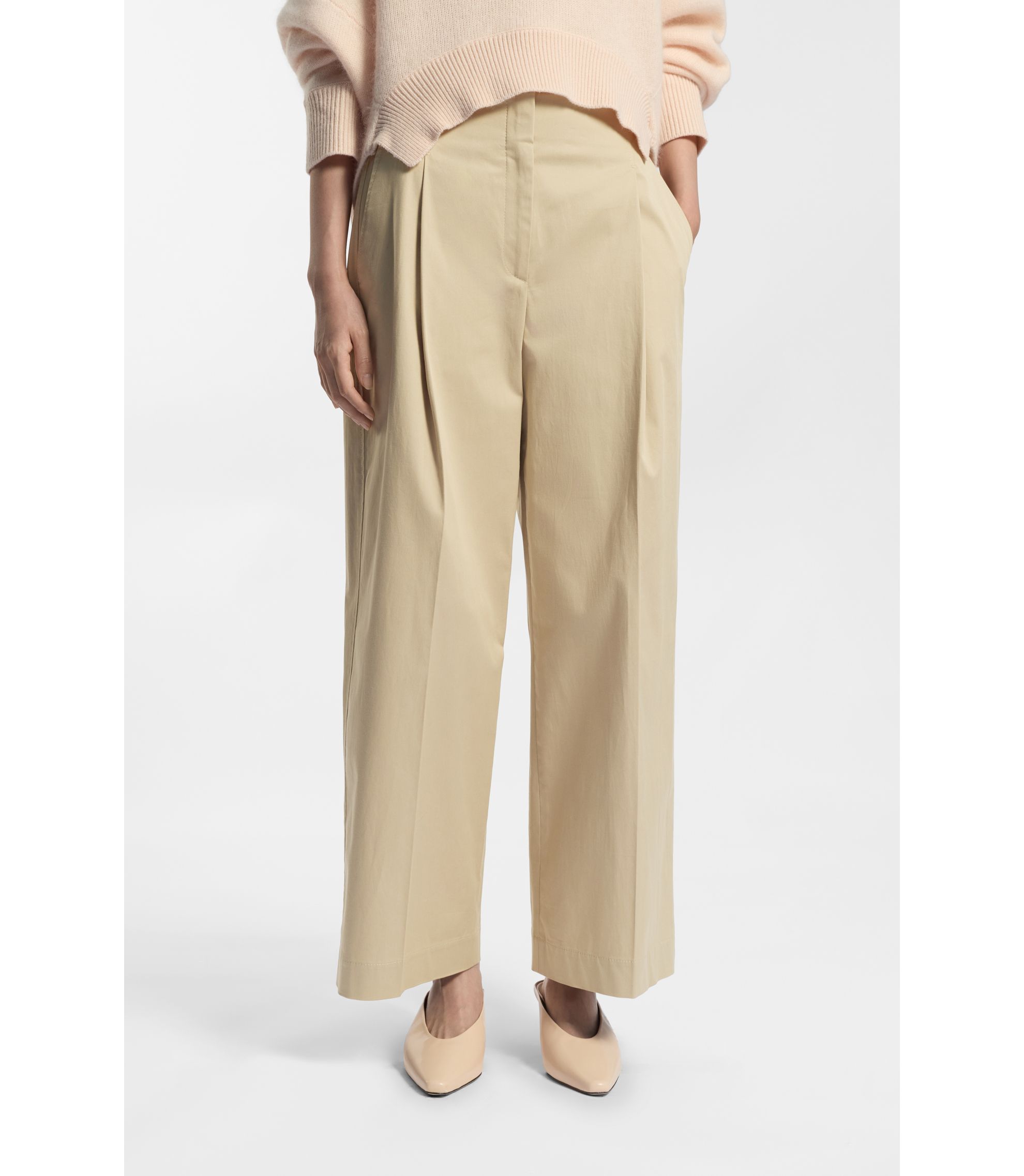 Relaxed-Fit Culotte aus Stretch-Baumwolle