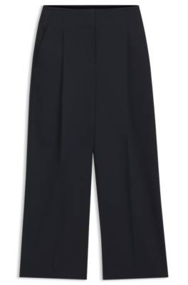 Relaxed-fit culottes in stretch cotton 1