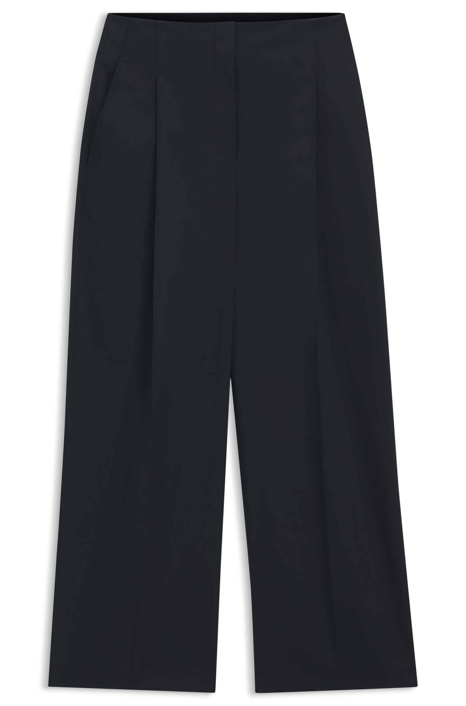 Boss Relaxed-fit culottes in stretch cotton byxor dam – bild 4