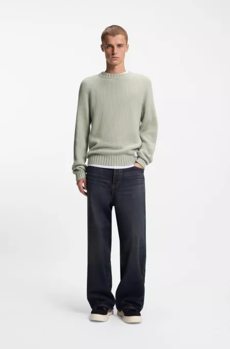 Jean Baggy en denim bleu délavé vintage