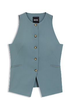 Slim-Fit Weste aus Schurwolle