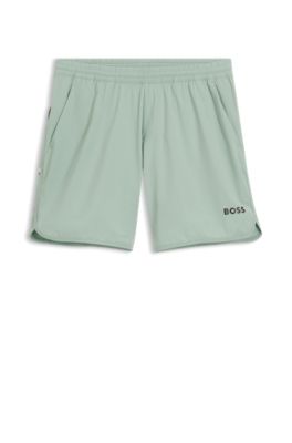 Quick-dry shorts in stretch fabric, Light Green