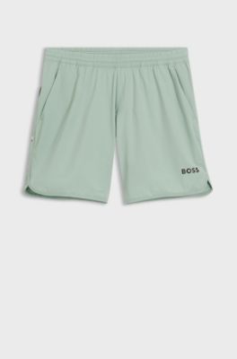Quick-dry shorts in stretch fabric, Light Green